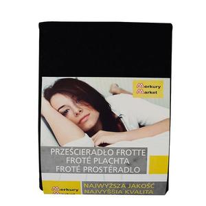 Prestieradlo froté s gumičkou 90x200 čierna 44 vyobraziť
