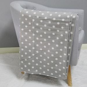 Fleecová deka biela bodka 130x170 vyobraziť