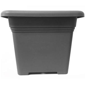 Kvetináč hranatý Zora antracit 23 cm vyobraziť