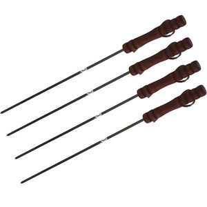 Chrómované ihlice na opekanie, BBQ 40 cm, 4 ks vyobraziť