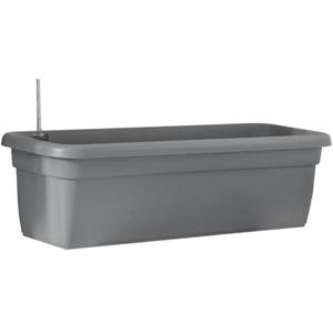 Samozavlažovací truhlík SIENA - antracit - 22x60 cm vyobraziť