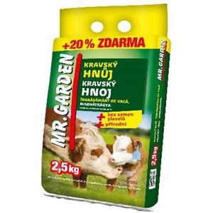 Mr.Garden pravý kravský hnoj 2, 5 kg + 20 % zdarma vyobraziť