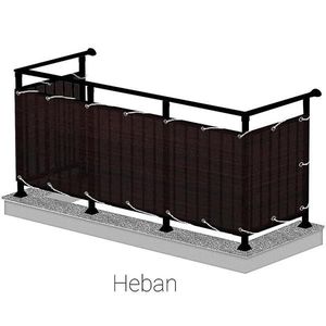 Balkónová zástena 90cm/500 cm wenge vyobraziť