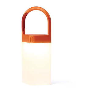 Svetločerveno-biela LED stolová lampa (výška 23 cm) – Lexon vyobraziť