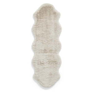 Krémovobiely syntetický behúň 60x180 cm Super Teddy – Think Rugs vyobraziť