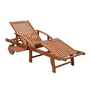 Hnedé drevené záhradné ležadlo Beverly Hills – Garden Pleasure vyobraziť