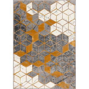 Koberec v okrovožltej a sivej farbe 200x280 cm Soft – FD vyobraziť