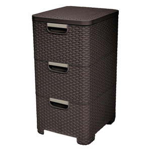 Tmavohnedá plastová nízka kúpeľňová skrinka 33x60 cm Style – Curver vyobraziť