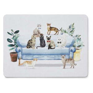 Korkové prestieranie 4 ks 21.5x29 cm Curious Cats - Cooksmart ® vyobraziť