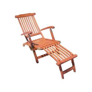 Hnedé drevené záhradné ležadlo Phoenix – Garden Pleasure vyobraziť