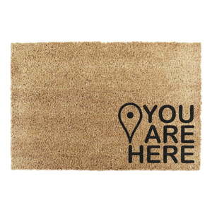 Rohožka z kokosového vlákna 40x60 cm You Are Here – Artsy Doormats vyobraziť