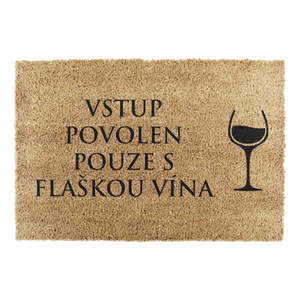 Rohožka z kokosového vlákna 40x60 cm Flaška Vína – Artsy Doormats vyobraziť