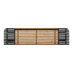 Čierne/prírodné čelo postele z borovicového dreva 240x62 cm Dimas – Marckeric vyobraziť
