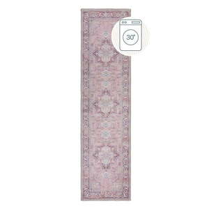 Svetločervený umývateľný behúň s prímesou recyklovaných vlákien 60x230 cm Windsor – Flair Rugs vyobraziť