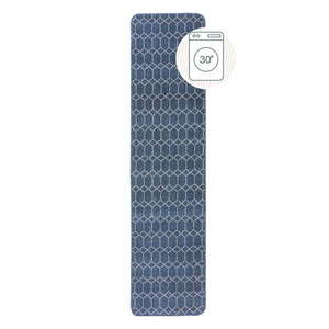 Tmavomodrý umývateľný behúň 57x230 cm Argyll – Flair Rugs vyobraziť