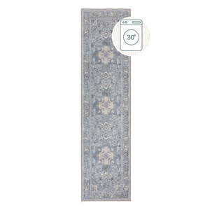 Zelený umývateľný behúň s prímesou recyklovaných vlákien 60x230 cm Windsor – Flair Rugs vyobraziť