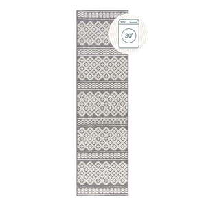 Sivý umývateľný behúň zo ženilky 60x240 cm Jhansi – Flair Rugs vyobraziť