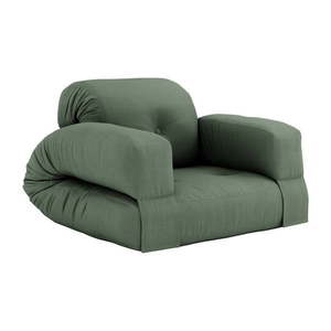 Rozkladacie kreslo so zeleným poťahom Karup Design Hippo Olive Green vyobraziť