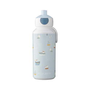 Detská fľaša v bielej a svetlomodrej farbe 400 ml Sailors bay – Mepal vyobraziť