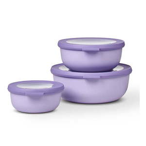Potravinové škatuľky v súprave 3 ks Vivid lilac – Mepal vyobraziť