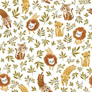 Detská tapeta 10 m x 50 cm Jungle Trio – Lilipinso vyobraziť
