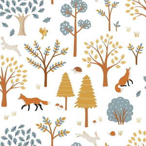 Detská tapeta 10 m x 50 cm Forest Living – Lilipinso vyobraziť