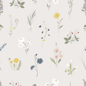 Detská tapeta 10 m x 50 cm Wildflowers – Lilipinso vyobraziť