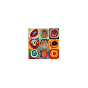Nástenná reprodukcia na plátne Kandinsky , 45 × 45 cm vyobraziť