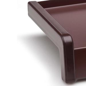 Ukončenie PVC pre oceľový parapet hnedé vyobraziť