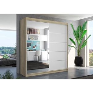 ArtAdrk Šatníková skriňa OLIVER | dub sonoma/biela 200 cm vyobraziť