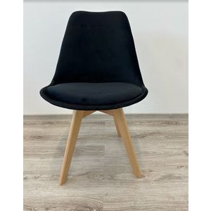 Signal Jedálenská stolička DIOR VELVET buk | čierna vyobraziť
