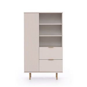 ArtGiB Vitrína NUBIA NB-04 | cashmere vyobraziť