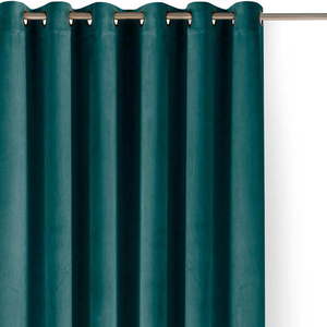 Zamatový dimout záves v petrolejovej farbe 400x175 cm Velto – Filumi vyobraziť