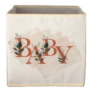 Béžový látkový úložný box 30x30x30 cm – Mioli Decor vyobraziť