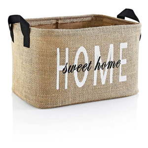 Úložný košík z juty 30x22x30 cm – Mioli Decor vyobraziť