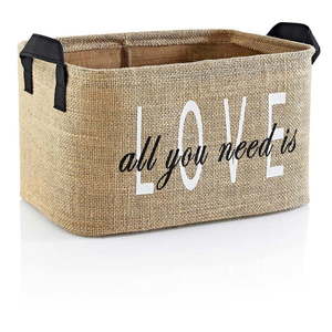 Úložný košík z juty 30x22x30 cm – Mioli Decor vyobraziť