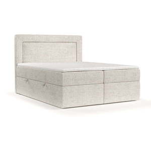 Krémovobiela boxspring posteľ s úložným priestorom 140x200 cm Imagine – Maison de Rêve vyobraziť
