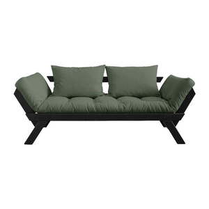 Rozkladacia pohovka so zeleným poťahom Karup Design Bebop Black/Olive Green vyobraziť
