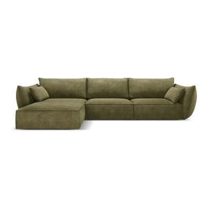Zelená rohová pohovka (ľavý roh) Vanda - Mazzini Sofas vyobraziť