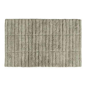Zelenobéžová bavlnená kúpeľňová predložka Zone Tiles, 80 x 50 cm vyobraziť