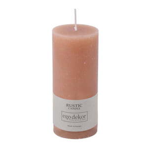 Púdrovoružová sviečka Rustic candles by Ego dekor Rust, doba horenia 58 h vyobraziť