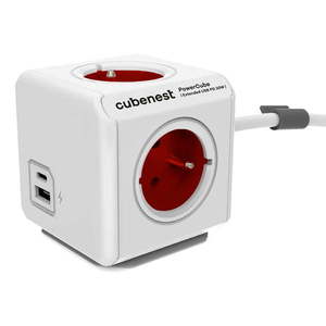 Rozbočovacia zásuvka PowerCube Extended USB – Cubenest vyobraziť