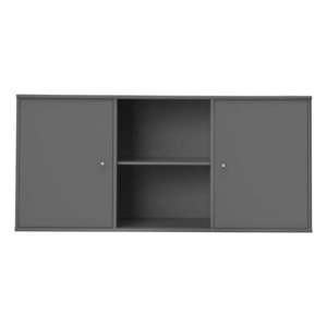 Antracitová nízka závesná komoda 133x61 cm Mistral – Hammel Furniture vyobraziť