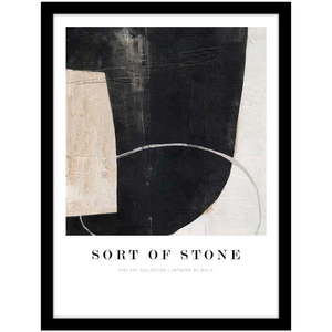 Obraz 32x42 cm Sort Of Stone – Malerifabrikken vyobraziť