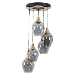 Závesné svietidlo so skleneným tienidlom ø 15 cm Marlo – Squid Lighting vyobraziť