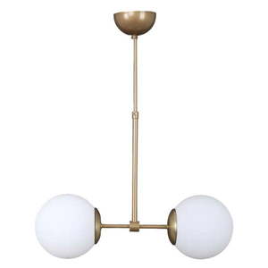 Biele/v zlatej farbe závesné svietidlo so skleneným tienidlom ø 15 cm Seagull – Squid Lighting vyobraziť