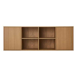 Nízka závesná komoda v dekore duba v prírodnej farbe 176x61 cm Mistral – Hammel Furniture vyobraziť