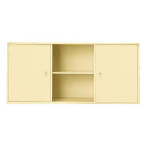 Svetložltá nízka závesná komoda 133x61 cm Mistral – Hammel Furniture vyobraziť