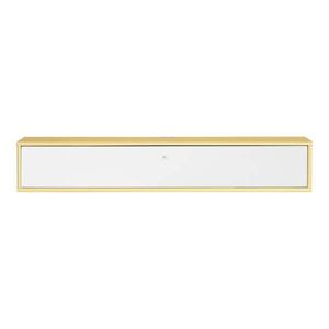 Svetložlto-biely TV stolík 133x22 cm Mistral – Hammel Furniture vyobraziť