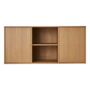 Nízka závesná komoda v dekore duba v prírodnej farbe 133x61 cm Mistral – Hammel Furniture vyobraziť